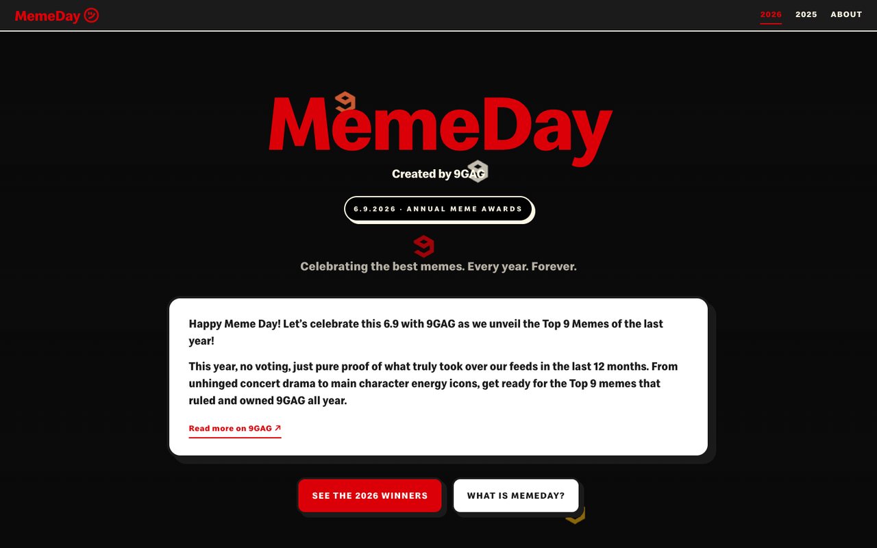 Meme69 home page